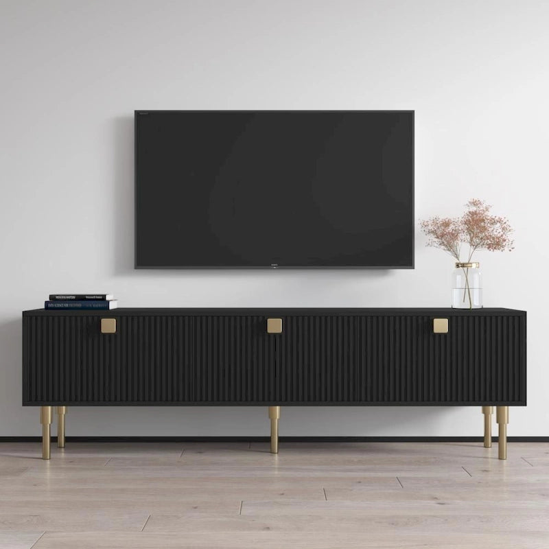 Modern TV Stand Console Cabinet – Fits Up to 80" TVs, EU-Made