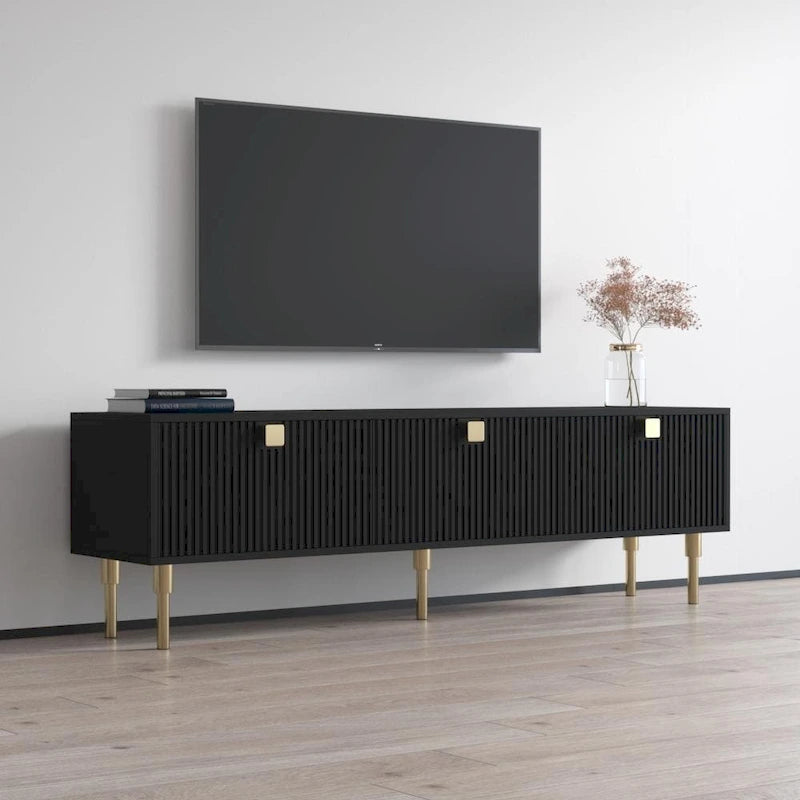 Modern TV Stand Console Cabinet – Fits Up to 80" TVs, EU-Made