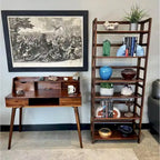 Solid Acacia Desk with Charging Station