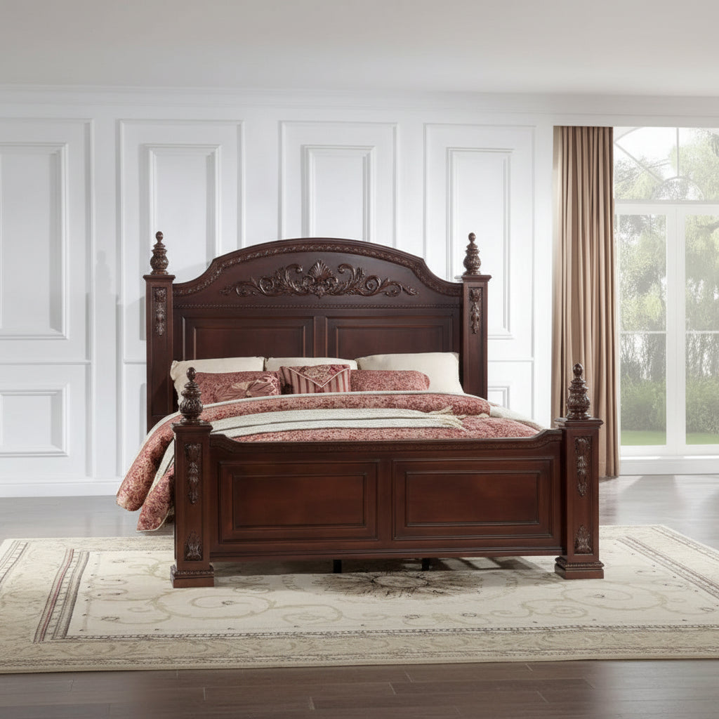 Glory Furniture Lyndon G09400A-KB King Bed Post Bed Cherry Finish