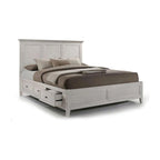 Transitional Storage Platform Bed with Cedar-Lined Drawers – Tuscan or White
