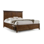 Transitional Storage Platform Bed with Cedar-Lined Drawers – Tuscan or White