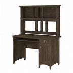 48W Small Computer Desk with Storage Hutch – Mission Style, 7 Finishes