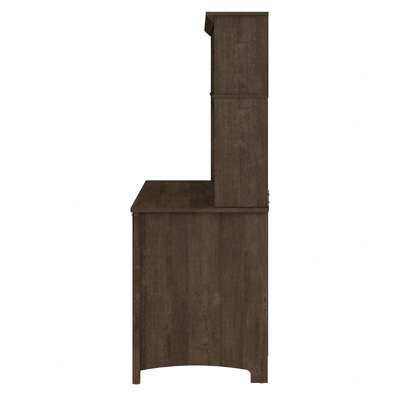 48W Small Computer Desk with Storage Hutch – Mission Style, 7 Finishes