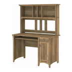 48W Small Computer Desk with Storage Hutch – Mission Style, 7 Finishes