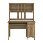 48W Small Computer Desk with Storage Hutch – Mission Style, 7 Finishes
