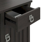 48W Small Computer Desk with Storage Hutch – Mission Style, 7 Finishes