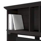 48W Small Computer Desk with Storage Hutch – Mission Style, 7 Finishes