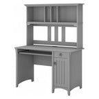 48W Small Computer Desk with Storage Hutch – Mission Style, 7 Finishes
