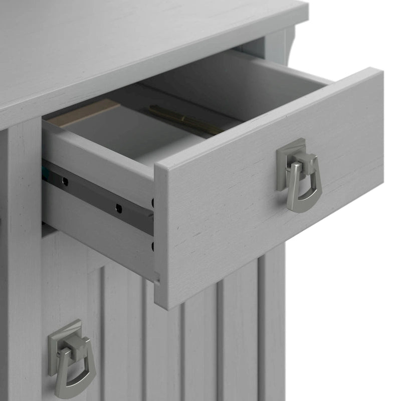 48W Small Computer Desk with Storage Hutch – Mission Style, 7 Finishes