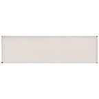 Cushioned X-Bench with Neutral Leather Seat – Minimalist Living Room Bench