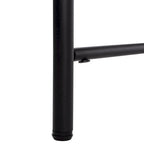 Cushioned X-Bench with Neutral Leather Seat – Minimalist Living Room Bench
