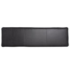 Cushioned X-Bench with Neutral Leather Seat – Minimalist Living Room Bench