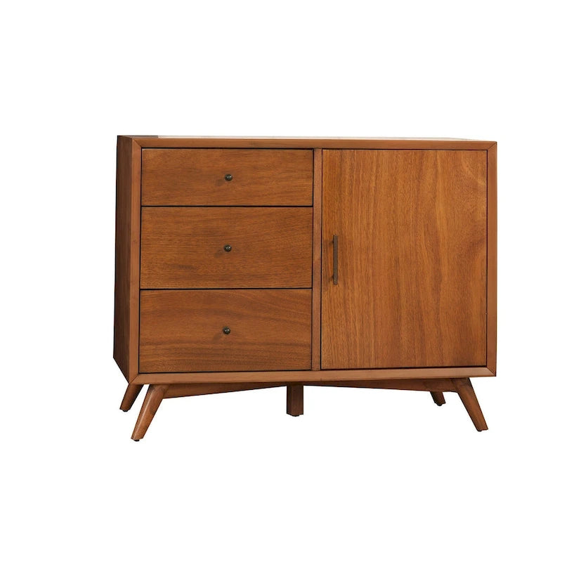 Accent Cabinet in Mahogany Solids & Okoume Veneer – Acorn Finish, Fully Assembled