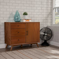 Accent Cabinet in Mahogany Solids & Okoume Veneer – Acorn Finish, Fully Assembled