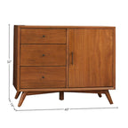 Accent Cabinet in Mahogany Solids & Okoume Veneer – Acorn Finish, Fully Assembled