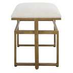 Modern Iron Bench - 15.75D x 25.25W x 19.25H