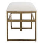 Modern Iron Bench - 15.75D x 25.25W x 19.25H
