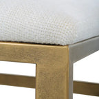 Modern Iron Bench - 15.75D x 25.25W x 19.25H