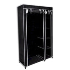vidaXL Folding Wardrobe Black 43 x 18 x 69 - 43 x 18 x 69