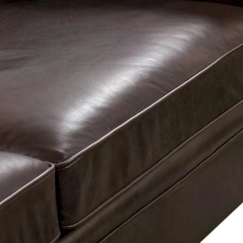 87" Chesterfield Sofa in Full-Grain Italian Leather – Diamond Tufted