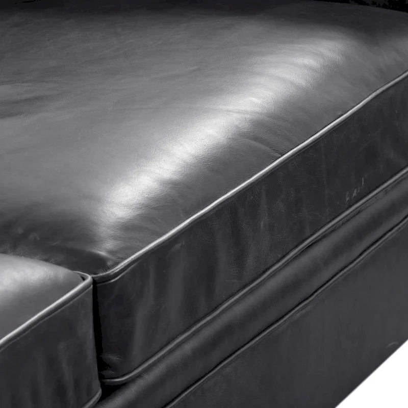 87" Chesterfield Sofa in Full-Grain Italian Leather – Diamond Tufted