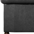 87" Chesterfield Sofa in Full-Grain Italian Leather – Diamond Tufted