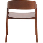 Modern Solid Oak Accent Dining Chair with Arms – Fully Assembled