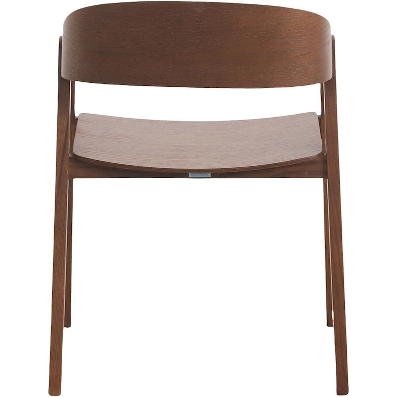 Modern Solid Oak Accent Dining Chair with Arms – Fully Assembled