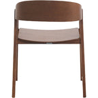 Modern Solid Oak Accent Dining Chair with Arms – Fully Assembled