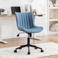 Chaise de Bureau Ergonomique Pivotante sans Accoudoirs avec Roulettes