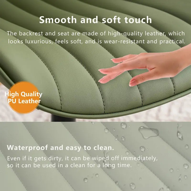 Chaise de Bureau Ergonomique Pivotante sans Accoudoirs avec Roulettes