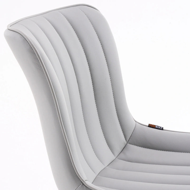 Chaise de Bureau Ergonomique Pivotante sans Accoudoirs avec Roulettes