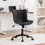 Chaise de Bureau Ergonomique Pivotante sans Accoudoirs avec Roulettes