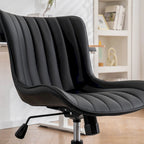 Chaise de Bureau Ergonomique Pivotante sans Accoudoirs avec Roulettes