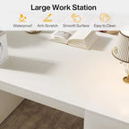 62 Executive Desk, Wood Computer Desk, Office Desk for Home Office
