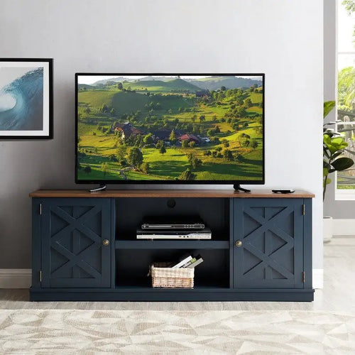 Meuble TV console média de 64 po pour téléviseurs jusqu'à 75 po - 64 po de largeur