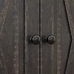 Farmhouse Barn Door Accent Cabinet with Drawer & Adjustable Shelf