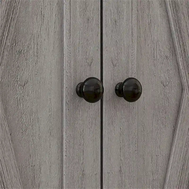 Farmhouse Barn Door Accent Cabinet with Drawer & Adjustable Shelf