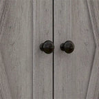 Farmhouse Barn Door Accent Cabinet with Drawer & Adjustable Shelf