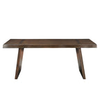 Live Edge Solid Acacia Wood Double Pedestal Dining Table