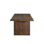 Live Edge Solid Acacia Wood Double Pedestal Dining Table