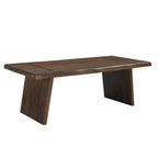 Live Edge Solid Acacia Wood Double Pedestal Dining Table